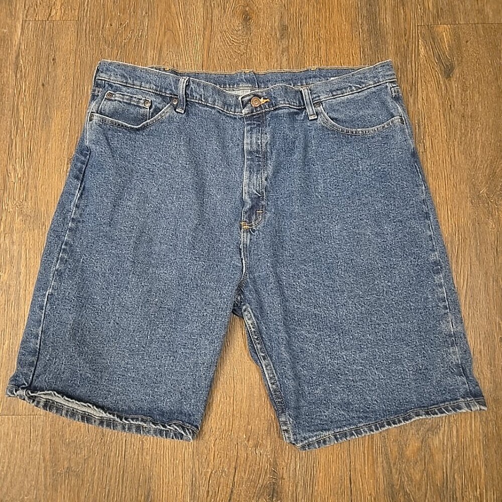 Wrangler Men’s Blue Jean Shorts Size 42 Relaxed Fit Premium Denim